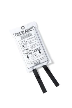 Kosta Linnewäfveri Brandfilt Mocka, Vit