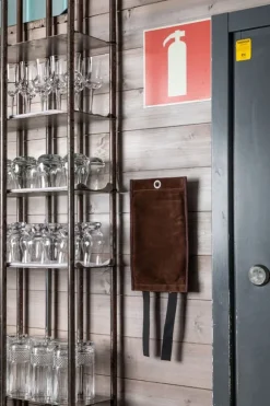 Kosta Linnewäfveri Brandfilt Mocka, Vit