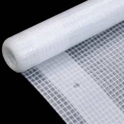 Kraftig Leno Presenning 260 g/m² - Skydd för växthus, möbler & mer | Färg: Vit | Storlek: 1,5x10 m