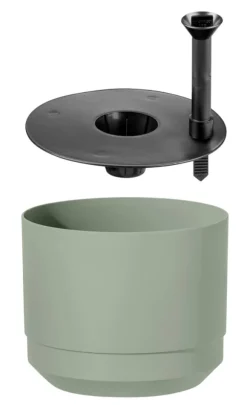 Kruka m långtidsbevattn. Paulina ø 14 cm Grön Orthex