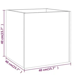 Krukor & odlingslådor - Living Odlingslåda vit 40x40x40 cm konstruerat trä