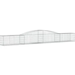 Krukor & odlingslådor - Living Gabioner bågformade 3 st 400x50x40/60 cm galvaniserat järn