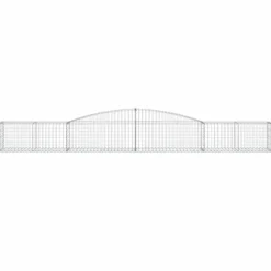 Krukor & odlingslådor - Living Gabioner bågformade 3 st 400x50x40/60 cm galvaniserat järn