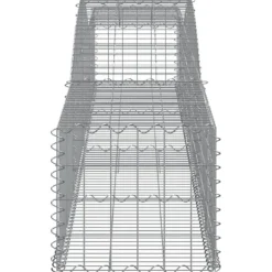 Krukor & odlingslådor - Living Gabioner bågformade 3 st 400x50x40/60 cm galvaniserat järn