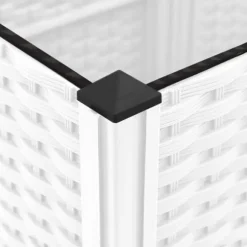 Krukor & odlingslådor - Living Odlingslåda med spaljé vit 120x40x121,5 cm PP