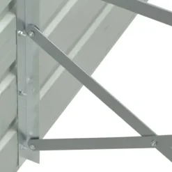 Krukor & odlingslådor - Living Odlingslåda upphöjd galvaniserat stål 480x80x77 cm grå