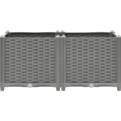 Krukor & odlingslådor - Living Upphöjd odlingslåda 80x40x38 cm polypropen