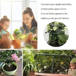 Krukstöd - Stöd för Växter & Blommor - 4 delar set - 14 cm