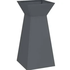 Kubiskt växtställ i antracit - Modern växtdisplay för inomhus & utomhus | Färg: Antracit | Storlek: 35x35x73 cm