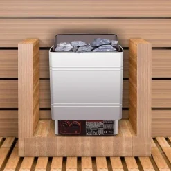 9KW våt och torr elektrisk bastuvärmare, snabb uppvärmning, justerbar tid/temp