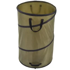 113L hopfällbar papperskorg 30 gallon återvinning stor lövsoppåse med handtag för trädgårdscamping