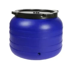 100L RUND PLASTTUNA MED KRAN - SU-B-100L+KR