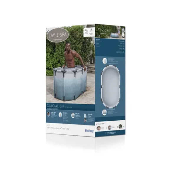 Lay-Z Glacial dip Isbad m/pump 150 x 90 x 65 cm
