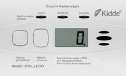 LCD-kolmonoxid- och kolmonoxiddetektor K10LLDCO Kidde