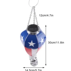 LED Solar varmluftsballonglampa Trädgårdshängande nattlampa för utomhusfestdekor