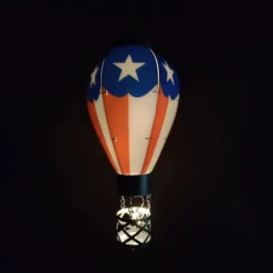 LED Solar varmluftsballonglampa Trädgårdshängande nattlampa för utomhusfestdekor