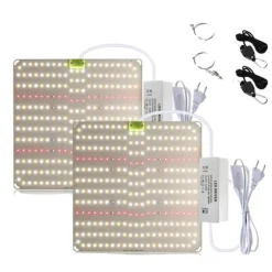 LED Växtlampa, Full Spektrum, Dimmbar, 2-pack