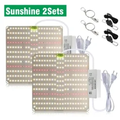 LED Växtlampa, Full Spektrum, Dimmbar, 2-pack