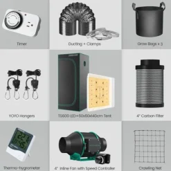 LED Växtlampa, Full Spektrum, Energisnål,TS 600 Växkit