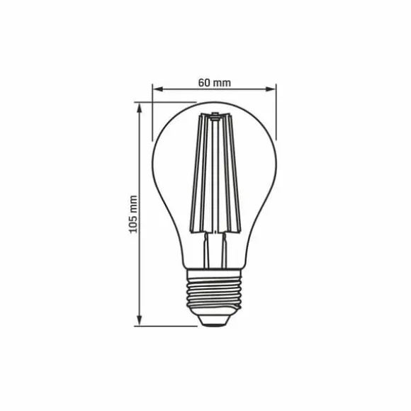 LED-lampa för växtodling VIDEX-E27-A60-8W-FITO