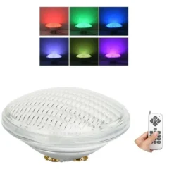 LED-poolljus Färgglad inbäddad undervattenslampa för förtjockat glas för Par56 Ljuskälla 25W 2500LM