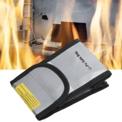 Li-Po Säker Väska Bärbar Brandsäker Vattentät Förvaringsväska för Dokumentpengar Värdesaker