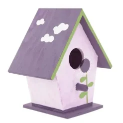 Liten rund holk i trä 10 x 8 x 6 cm