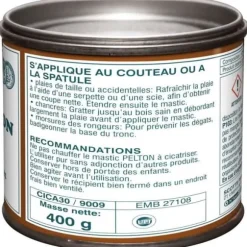 Läkande spackel för trädstammar - PELTON - Harts 40% - 0,4 kg