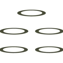 lämplig för Flat Trädringar 5 pcs Olivgrön Ø90 / 120 cm Stål