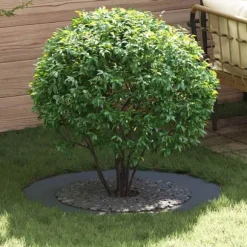 lämplig för Flat Trädringar 5 pcs Antracit Ø60 / 90 cm Stål