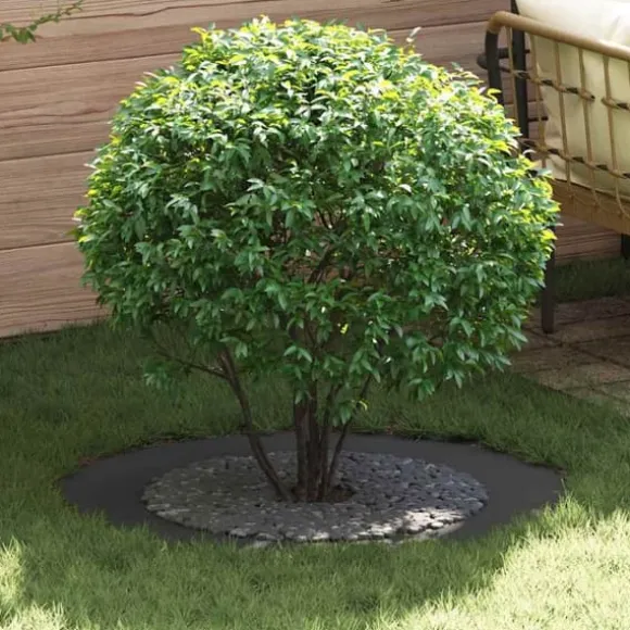 lämplig för Flat Trädringar 5 pcs Svart Ø60 / 90 cm Stål