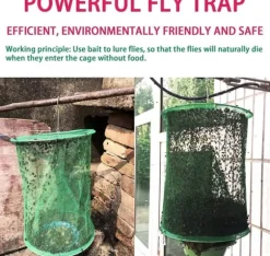 Lollanda Flugfälla 2-pack – Återanvändbar flugfångare för gård, trädgård, lada och fruktodling