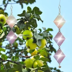 Lollanda 3 st reflekterande vindspel, holografiska, väderbeständiga, dekorativa, för trädgårdar och fönster