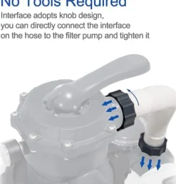 Lollanda 15,8 tum slang för poolsandfilterpump – ersättningsslang för saltvattensfilterpump till ovanmarkspool