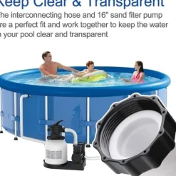 Lollanda 15,8 tum slang för poolsandfilterpump – ersättningsslang för saltvattensfilterpump till ovanmarkspool