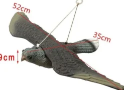 Lollanda Fågelskrämma Falk – realistisk trädgårdsörn för att skrämma bort fåglar och skydda din trädgård