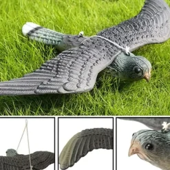 Lollanda Fågelskrämma Falk – realistisk trädgårdsörn för att skrämma bort fåglar och skydda din trädgård