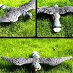 Lollanda Fågelskrämma Falk – realistisk trädgårdsörn för att skrämma bort fåglar och skydda din trädgård