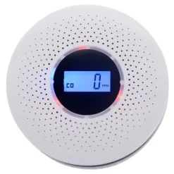 Lollanda 2-i-1 Brand- & Kolmonoxiddetektor för Hemmet – LCD-display och ljudlarm, Batteridriven med Hög Känslighet