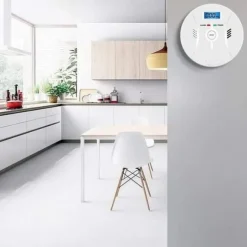 Lollanda Kolmonoxidlarm med LCD-display – högkänslig, 85 dB högljudd varning, batteridriven CO-gasdetektor