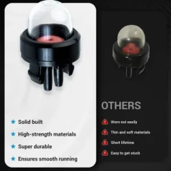 Lollanda 12-pack universella bränslepumpar – Passar för Husqvarna motorsåg, Stihl grästrimmer, lövblåsare m.m.