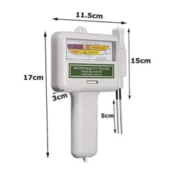 Lollanda PC-101 pH/Klor Testare, Vattentestare, Digital pH-mätare för Vatten – Portabel, bakgrundsbelysning, Stor Display