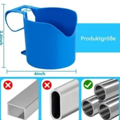 Lollanda Poolhållare för dryck 4-pack, Utomhus Dryckeshållare – Stabil, Praktisk, Fäst på poolen