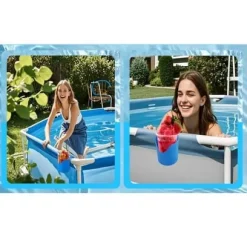 Lollanda Poolhållare för dryck 4-pack, Utomhus Dryckeshållare – Stabil, Praktisk, Fäst på poolen