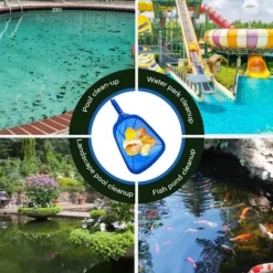 Lollanda Poolhåv/Poolskummarhåv med justerbar teleskopisk aluminiumstång, Utdragbar från 44 cm till 90 cm Lövskummar för Pool & Spa