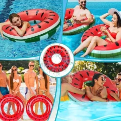 Lollanda Simringar för vuxna, uppblåsbar ring, gummiring för simning, badtub för pool