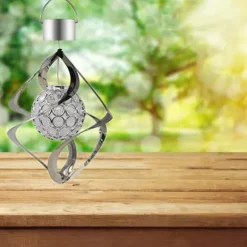 Lollanda Solcellsdriven Vindspelslampa, Vindspel med RGB, Vindspel Med Solcell LED, IP65, Vindklocka Trädgårdsdekoration Utomhusbelysning