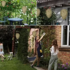 Lollanda 4st Getingfällor giftfritt lockbete av papper, avskräckande för bin