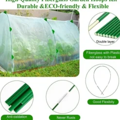 Lollanda Trädgårdsbåge och växtstöd – robust ram för odlingstunnel, växthus och skydd av växter