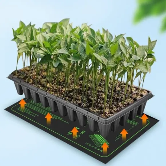 Lollanda Värmematta för Frögroning, äxtvärmematta Seedling Heat Mat 25x52cm, IP67 Waterproof, Plant Propagation, för Växter och hydroponisk